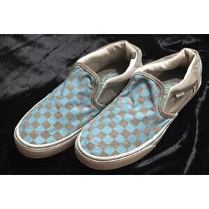 Women-8.5 - VANS Era Checkerboard - Yolk Slip-On Shoes Sneakers